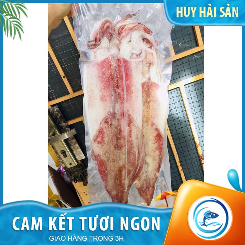 Mực ống dẻo 6-8con/kg - Gói 500g