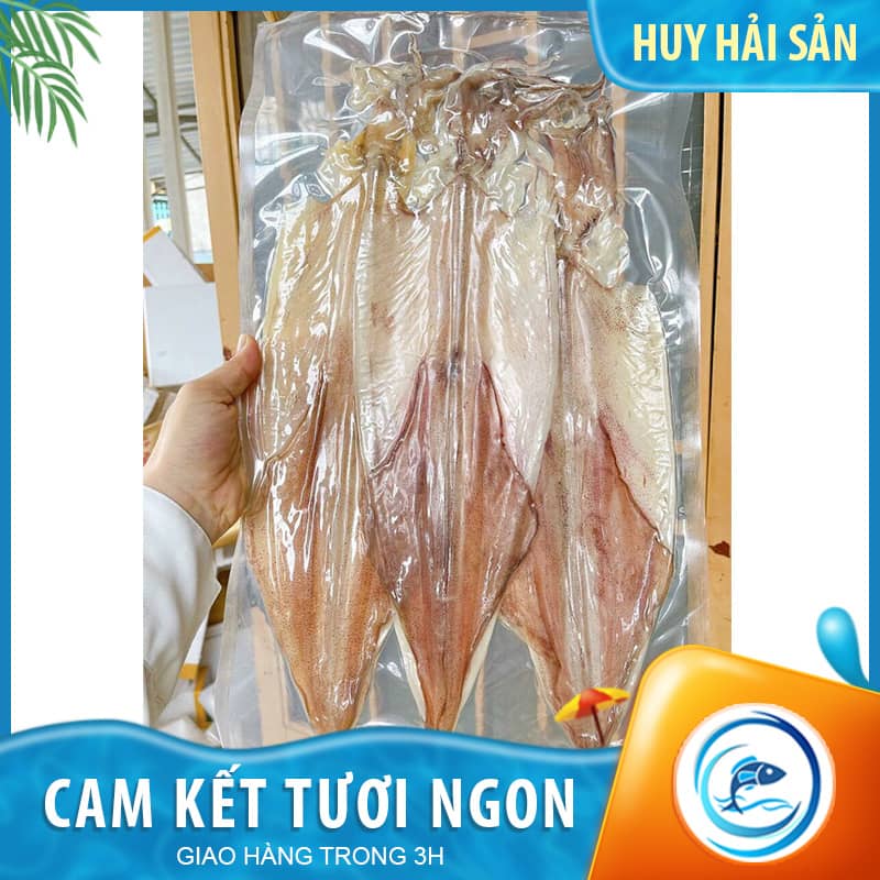 Khô mực câu size 6-8con/kg - Gói 500g